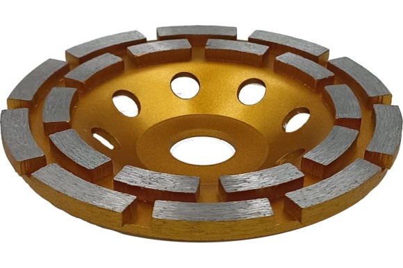 Чашка алмазная шлифовальная 125*22мм, двухрядная Mr. ЭКОНОМИК 401-007 Чашка алмазная шлифовальная 125*22мм, двухрядная Mr. ЭКОНОМИК 401-007