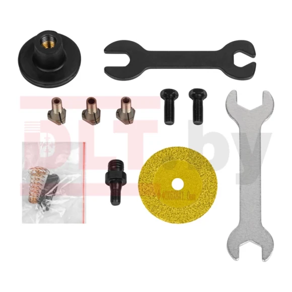 Гравёр угловой DLT G100, 90 Вт, 2,35/3.0/3.2 мм,14000 о/м, набор насадок .коробка Гравёр угловой DLT G100, 90 Вт, 2,35/3.0/3.2 мм,14000 о/м, набор насадок .коробка