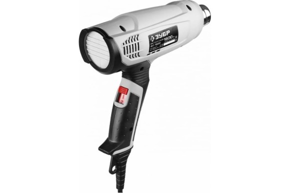 Фен технический ЗУБР ФТ-1600, 1600Вт, 350/550°С, 3 насадки, в коробке Фен технический ЗУБР ФТ-1600, 1600Вт, 350/550°С, 3 насадки, в коробке