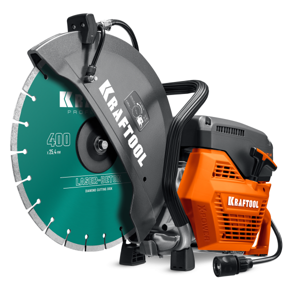 Бензорез KRAFTOOL, K770-16, 5,1л/с-3,7кВт,400*25,4мм,74куб.см,бак-0,9л+диск