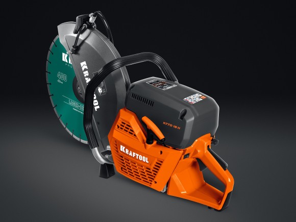 Бензорез KRAFTOOL K770-16, 3700Вт/5.1л.с, 400*20/25.4/32мм, глубина 145мм, 9300об/мин, С ДИСКОМ