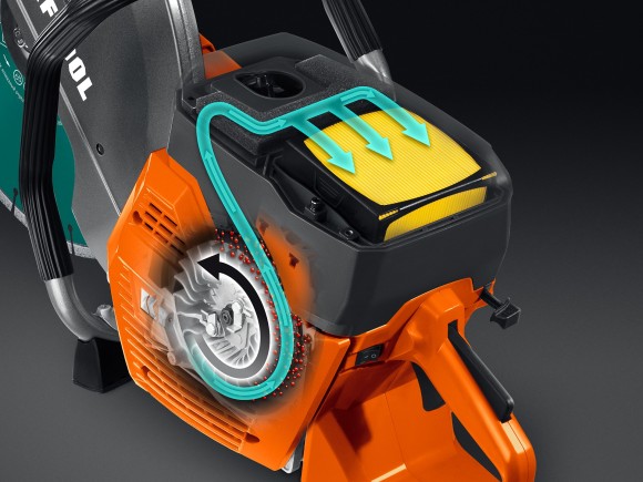 Бензорез KRAFTOOL K770-16, 3700Вт/5.1л.с, 400*20/25.4/32мм, глубина 145мм, 9300об/мин, С ДИСКОМ