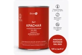 Грунт-эмаль по ржавчине 3 в 1 Elcon матовая, красный,RAL 3020, 0,8кг, 00-00462294