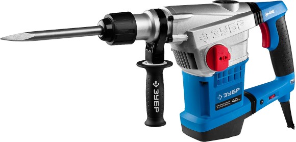 Перфоратор ЗУБР ЗПМ-40-1250 ЭВК, 1250Вт, 10Дж, SDS MAX, 40мм, 450об/мин, в кейсе Перфоратор ЗУБР ЗПМ-40-1250 ЭВК, 1250Вт, 10Дж, SDS MAX, 40мм, 450об/мин, в кейсе