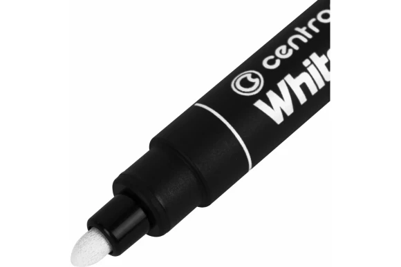 Маркер перманентный белый, пулевидный 2.5мм, Centropen Маркер перманентный белый, пулевидный 2.5мм, Centropen