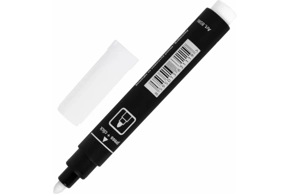 Маркер перманентный белый, пулевидный 2.5мм, Centropen Маркер перманентный белый, пулевидный 2.5мм, Centropen