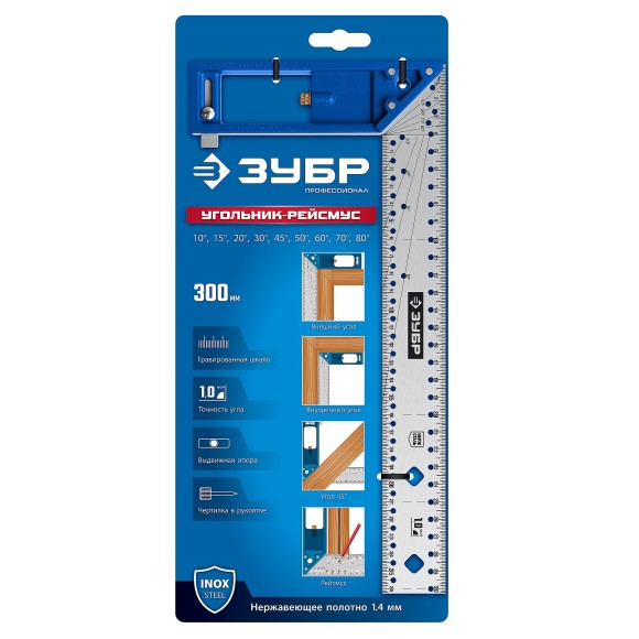 Угольник-рейсмус 300 мм ЗУБР Угольник-рейсмус 300 мм ЗУБР