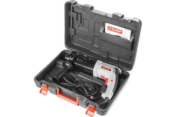 Перфоратор ЗУБР П-22-650, 650Вт, 2.3Дж, SDS+, 22мм, 870об/мин, в кейсе Перфоратор ЗУБР П-22-650, 650Вт, 2.3Дж, SDS+, 22мм, 870об/мин, в кейсе