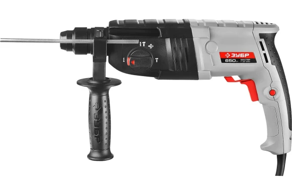 Перфоратор ЗУБР П-22-650, 650Вт, 2.3Дж, SDS+, 22мм, 870об/мин, в кейсе Перфоратор ЗУБР П-22-650, 650Вт, 2.3Дж, SDS+, 22мм, 870об/мин, в кейсе