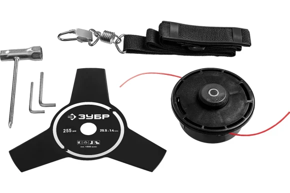 Триммер электрич. ЗУБР КСВ-42-1700, 1700Вт, диск 255 х 25.4мм, леска 2мм, скашивание 255/380мм