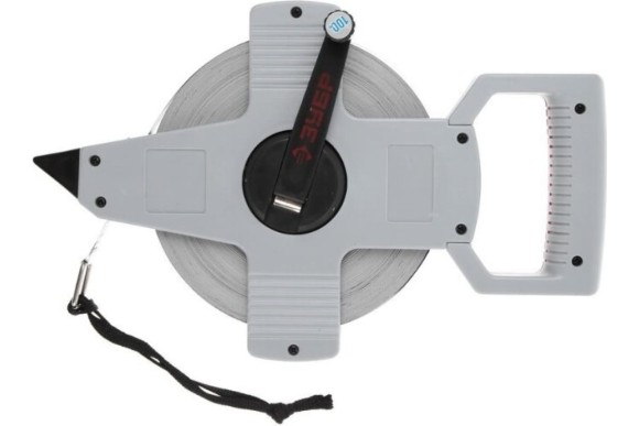 Рулетка геодезическая  100м*12,5мм,стальная лента ЗУБР