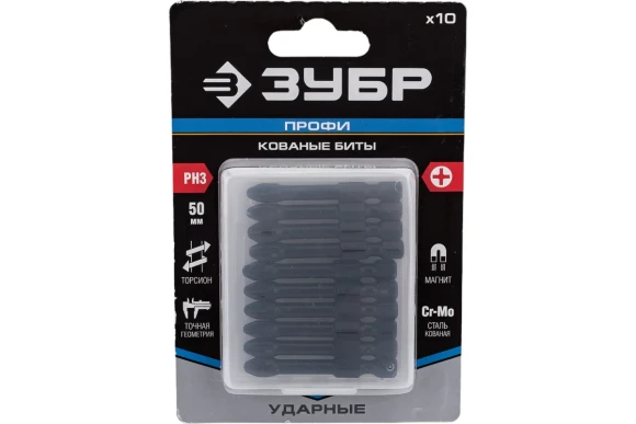 Бита торсионная PH3 х 50мм, ЗУБР Бита торсионная PH3 х 50мм, ЗУБР