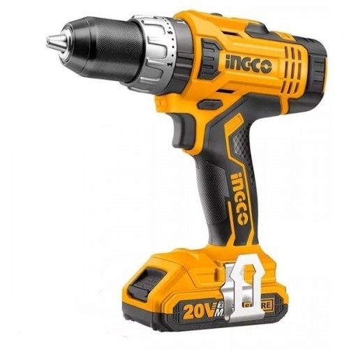 Шуруповерт аккум.INGCO CDLI2003,20В*2,0А/ч*2шт,55Н/м,0-450/0-1900о/мин