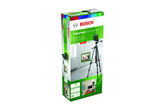 Лазерный нивелир BOSCH UniversalLevel 360+TT150, 2лин,+/-0,4мм/м,24м,чехол+штатив