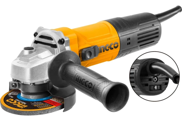Шлифмашина угловая INGCO AG900285,900В,5000-110000/мин,125мм INDUSTRIAL