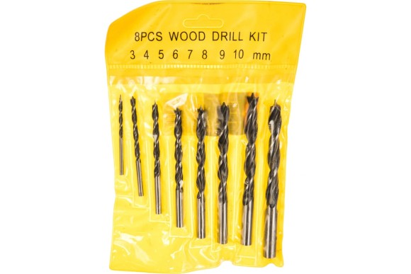 Набор св. по дереву  3-4-5-6-7-8-9-10мм  SPARTA Набор св. по дереву  3-4-5-6-7-8-9-10мм  SPARTA