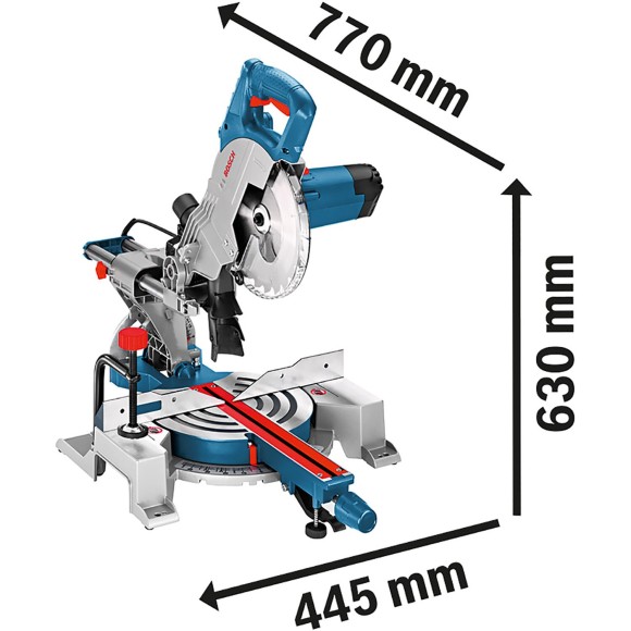 Пила торцовочная BOSCH GCM 800SJ 1400Вт,216*30мм,90°-70/270мм,45°-48/198мм Пила торцовочная BOSCH GCM 800SJ 1400Вт,216*30мм,90°-70/270мм,45°-48/198мм