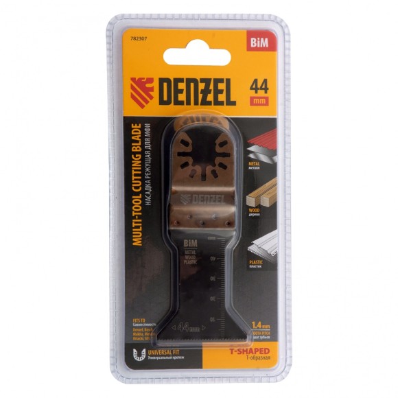 Насадка для МФИ Т-образная, BiM, по металлу и дереву, 44 x 1,4 мм,Denzel