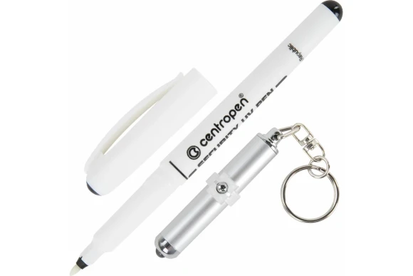 Маркер ультрафиолетовый перманентный 0,6-1мм+фонарик CENTROPEN Маркер ультрафиолетовый перманентный 0,6-1мм+фонарик CENTROPEN