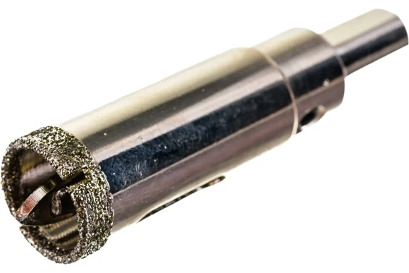 Коронка алмазная по керамограниту с центрующим сверлом 18мм, мокрый, TRIO-DIAMOND