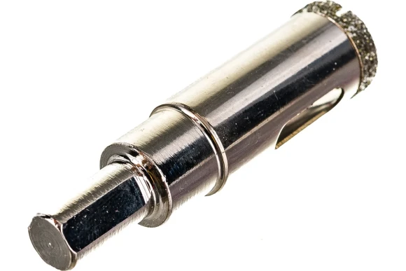 Коронка алмазная по керамограниту с центрующим сверлом 18мм, мокрый, TRIO-DIAMOND