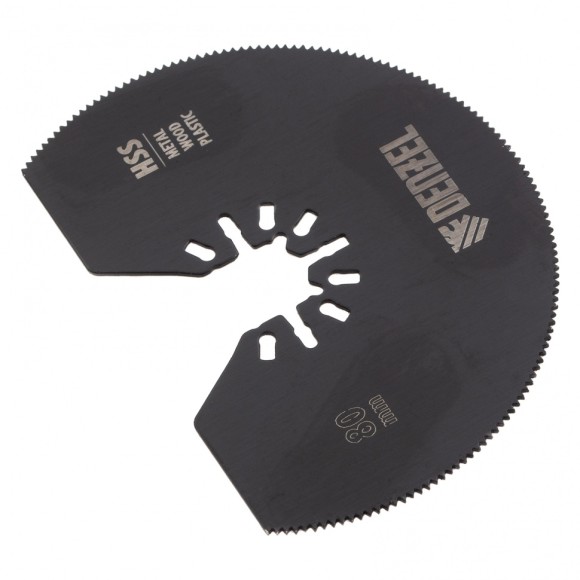 Насадка для МФИ отрез.полукруг. HSS, по металлу и дереву, 80 х 1,2 мм,  Denzel