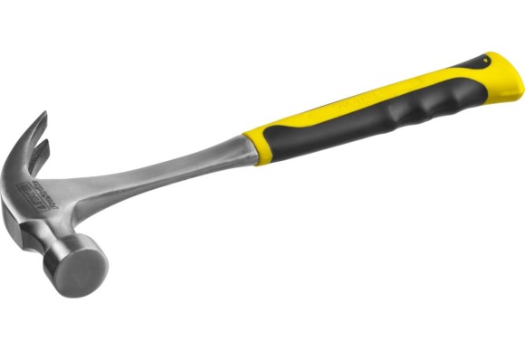 Молоток-гвоздодёр цельнометаллический с фибергласом 560г, STAYER