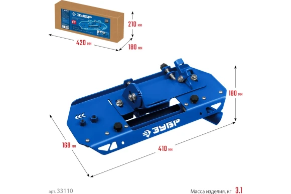 Заусовщик для плитки под 45° с пылеотводом ЗУБР 