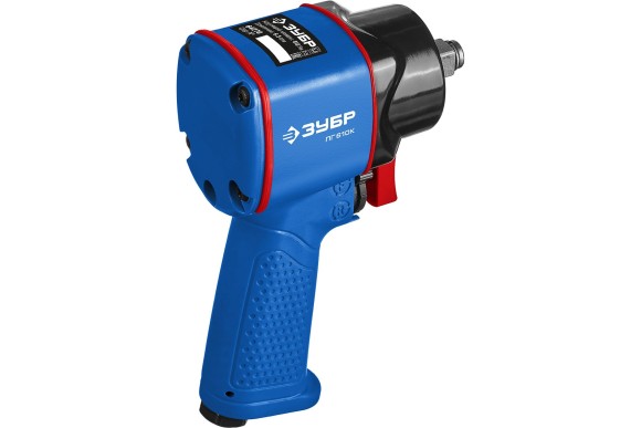 Гайковёрт пневматич. ЗУБР ПГ-610к, 610Н*м, 1/2", штуцер 1/4F дюйм, 8000об/мин Гайковёрт пневматич. ЗУБР ПГ-610к, 610Н*м, 1/2", штуцер 1/4F дюйм, 8000об/мин