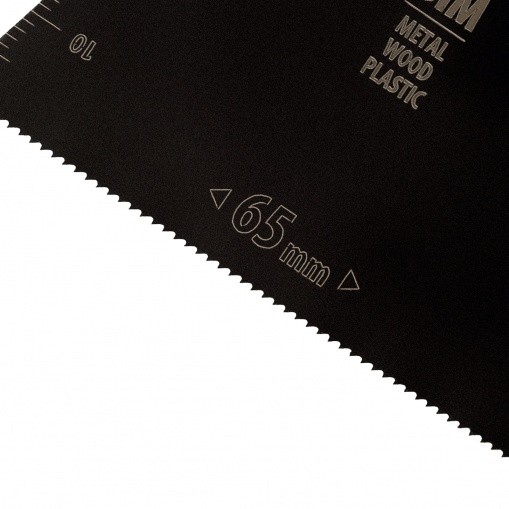 Насадка для МФИ прямая, BiM, по металлу и дереву, 65 x 1,2 мм, Denzel