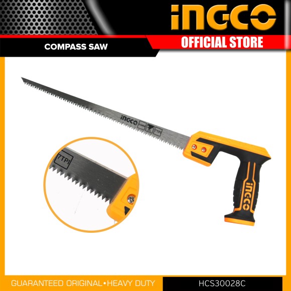 Ножовка по дереву выкружная INGCO 300мм.HCS30028C 