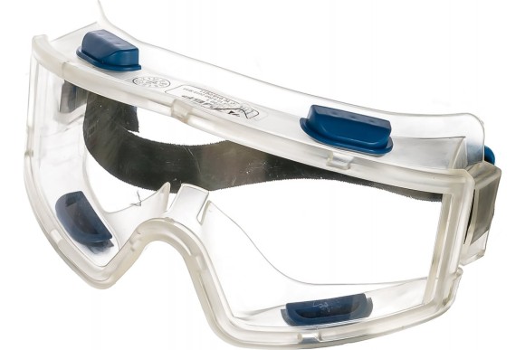 Защитные очки ЗУБР ПАНОРАМА увеличенный угол обзора, непрямая вентиляция, Профессионал