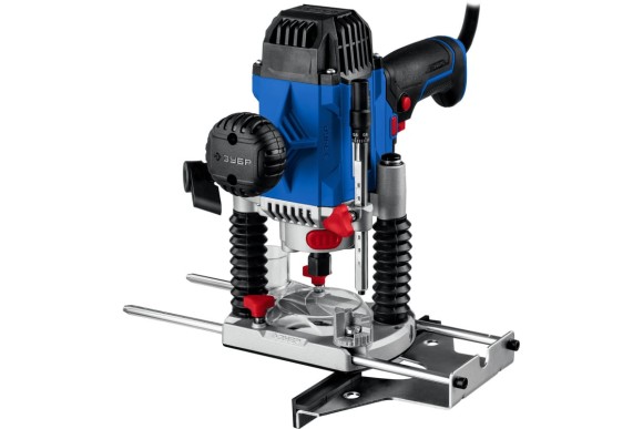 Фрезер кромочный ЗУБР ФПР-1200, 1200Вт, цанга 6/8мм, ход 50мм, 30000об/мин, в коробке