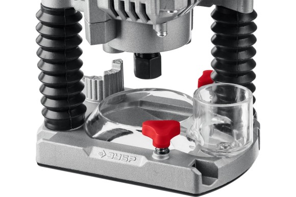 Фрезер кромочный ЗУБР ФПР-1200, 1200Вт, цанга 6/8мм, ход 50мм, 30000об/мин, в коробке