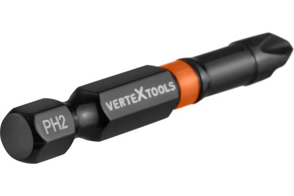 Бита торсионная PH2*50мм, Vertextools Бита торсионная PH2*50мм, Vertextools