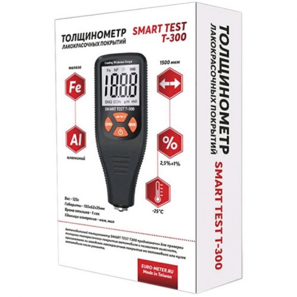 Толщиномер SMARTcheck TEST Т-100, 0-1800мкм,шаг 50мкм,+/-25мкм