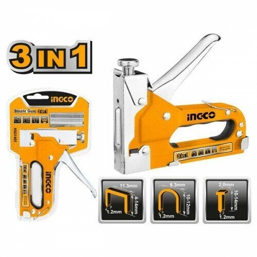 Степлер HSG1405,  3 в 1,Тип 140,4-14мм INGCO
