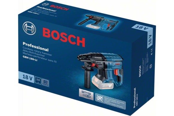 Аккумуляторный перфоратор Bosch GBH 180-LI 2Дж,4-20мм без батарей и зар.ус-ва Аккумуляторный перфоратор Bosch GBH 180-LI 2Дж,4-20мм без батарей и зар.ус-ва