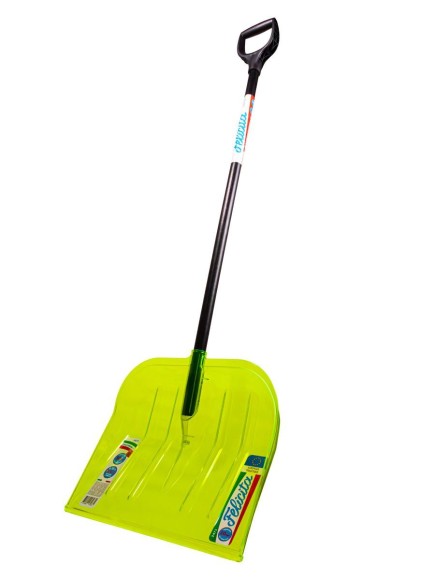 Лопата снеговая FELICITA 475*400*1510 мм, поликарбонат, деревянный черенок D38 мм