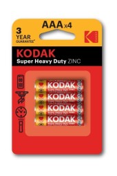 Батарейки AAA мизинчиковая R03-4BL 4шт.  Kodak 