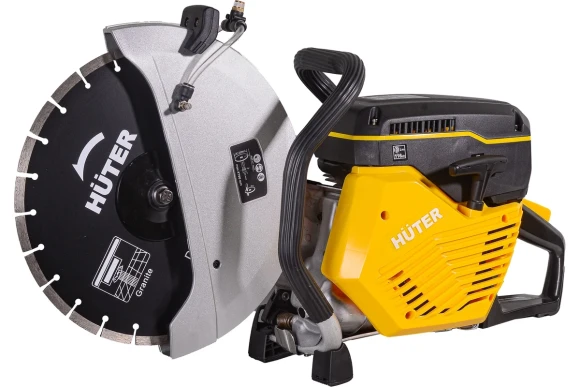 Бензорез Huter GC-7414В, 3500Вт/4.8л.с, 350*25.4мм, глубина 125мм, 4700об/мин, С ДИСКОМ 