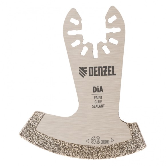 Насадка для МФИ сегментная,алмаз, по камню и плитке, 60 мм Denzel Насадка для МФИ сегментная,алмаз, по камню и плитке, 60 мм Denzel