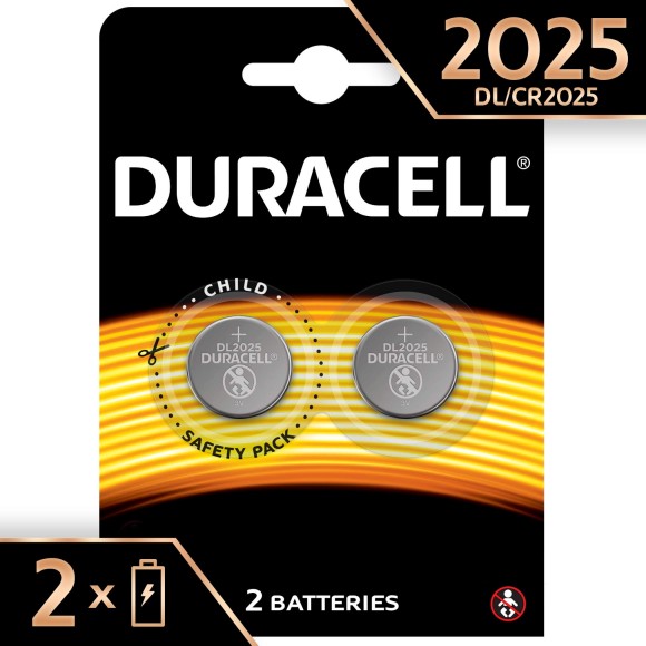 Батарейки CR2025 2 шт Duracell .