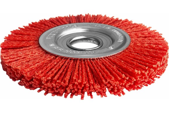 Щетка для УШМ 125 мм, "Плоская", нейлоновая  22.2 мм Vertextools