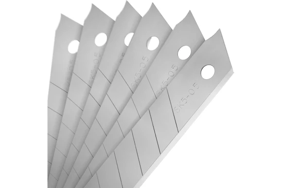 Лезвия для ножей калёные 18 х 100мм, 10 штук, 7 сегментов, VERTEXTOOLS Лезвия для ножей калёные 18 х 100мм, 10 штук, 7 сегментов, VERTEXTOOLS