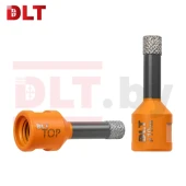 Коронка алмазная по керамограниту 10 х 35мм, М14, сухой/мокрый,DLT TOP 2089
