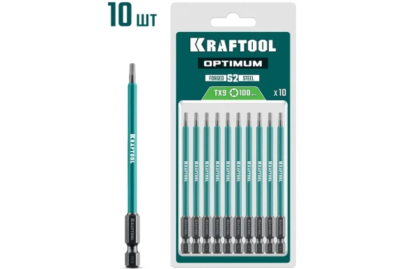 Бита TX9*100мм, KRAFTOOL 26126-9-100-S10 Бита TX9*100мм, KRAFTOOL 26126-9-100-S10