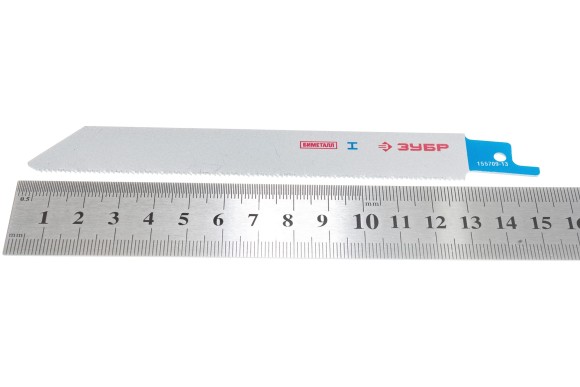 Полотно для сабельной пилы по металлу ЗУБР "ЭКСПЕРТ" Bi-Met,нерж.сталь,цв.металл 130мм 1,4мм S922EF Полотно для сабельной пилы по металлу ЗУБР "ЭКСПЕРТ" Bi-Met,нерж.сталь,цв.металл 130мм 1,4мм S922EF