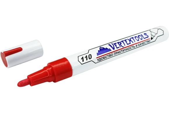 Маркер-краска 4мм Красный Vertextools
