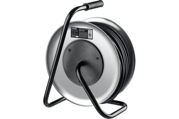 Удлинитель  30м на катушке 4 роз.4,0кВт(16А),КГХЛ 3*2,5мм, STAYER